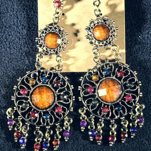 Bohemian vintage style earrings